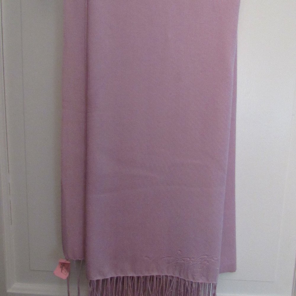 Large Lilac Pashmina Wrap – Fringed – Lovely